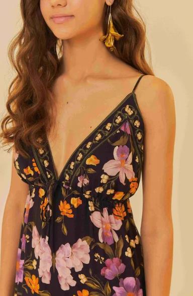 FARM VESTIDO BORBOLETA EM FLOR